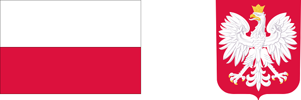 Flaga biało czerwona i biały orzeł na czerwonym tle Barwy narodowe Rzeczpospolitej Polskiej