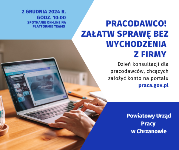 Plakat promujący dzień konsultacji