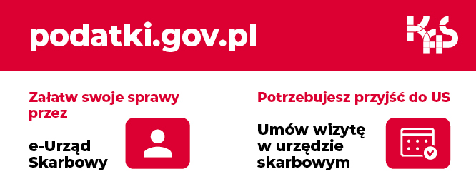 Umów wizytę - logotypy urzędu skarbowego