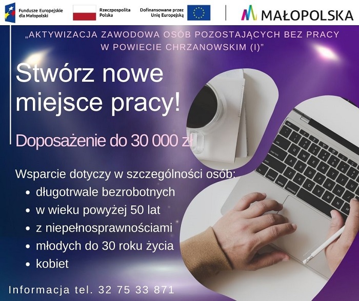 Plakat promujący doposażenia